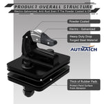 AUTMATCH Tractor Bucket Grab Hook 3/8" (2 Pack), Grade 70 Forged Steel Bolt On Grab Hook Tow Hook Mount with Backer Plate & Rubber Pads, Max 18,000Lbs Work for Loader, Tractor Bucket, Truck, Matte Black