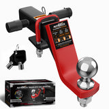 AUTMATCH Trailer Hitch Ball Mount with 2 Inch Hitch Ball - Fits 2" Receiver with Hitch Tightener, 8000Lbs Capacity Ball Hitch, 6-Inch Drop with 5/8" Hitch Lock Pin