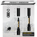 AUTMATCH Trailer Hitch Lock - 5/8" Locking Receiver Hitch Pin with Extra Long 3" Span, Fits Class III IV 2" Receiver, Anti-Theft Hitch Receiver Lock for Trailer Tow Truck Bike Car Boat, Black