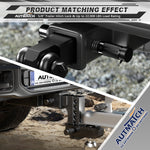 AUTMATCH Trailer Hitch Lock - 5/8" Locking Receiver Hitch Pin with Extra Long 3" Span, Fits Class III IV 2" Receiver, Anti-Theft Hitch Receiver Lock for Trailer Tow Truck Bike Car Boat, Black