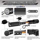 AUTMATCH Trailer Hitch Lock - 5/8" Locking Receiver Hitch Pin with Extra Long 4" Span, Fits Class III IV V 2", 2-1/2", 3" & 3-1/2" Receiver, Anti-Theft Hitch Receiver Lock for Tow Truck Car, Black