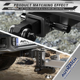 AUTMATCH Trailer Hitch Lock - 5/8" Locking Receiver Hitch Pin with Extra Long 4" Span, Fits Class III IV V 2", 2-1/2", 3" & 3-1/2" Receiver, Anti-Theft Hitch Receiver Lock for Tow Truck Car, Black