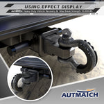 AUTMATCH Shackle Hitch Receiver 2 Inch with 3/4" D Ring Shackle and 5/8" Trailer Hitch Lock Pin 45,000 Lbs Break Strength Grainstone