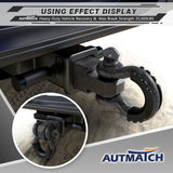 AUTMATCH Shackle Hitch Receiver 2 Inch with 3/4" D Ring Shackle and 5/8" Trailer Hitch Lock Pin 45,000 Lbs Break Strength Grainstone