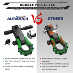 AUTMATCH Mega Shackle Hitch Receiver 2 Inch with 3/4" D Ring Shackle and 5/8" Trailer Hitch Lock Pin, 68,000 Lbs Break Strength, Black & Dark Green