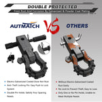 AUTMATCH Mega Shackle Hitch Receiver 2 Inch with 3/4" D Ring Shackle and 5/8" Trailer Hitch Lock Pin, 68,000 Lbs Break Strength, Grainstone