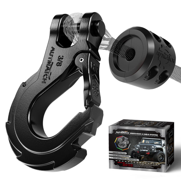 AUTMATCH Winch Hook Safety Latch 3/8