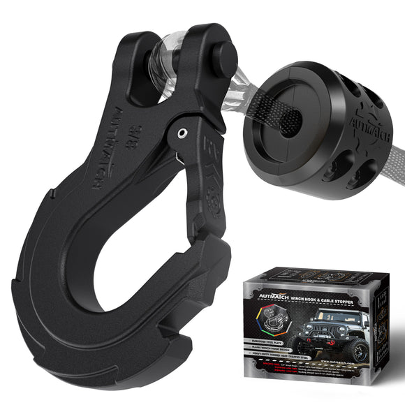 AUTMATCH Winch Hook Safety Latch 3/8