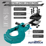 AUTMATCH Winch Hook Safety Latch 3/8" - Grade 70 Forged Steel Clevis Slip Hook and Winch Cable Hook Stopper, Max 39,600Lbs, Teal
