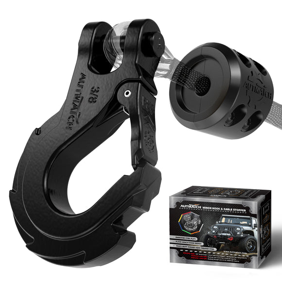 AUTMATCH Winch Hook Safety Latch 3/8