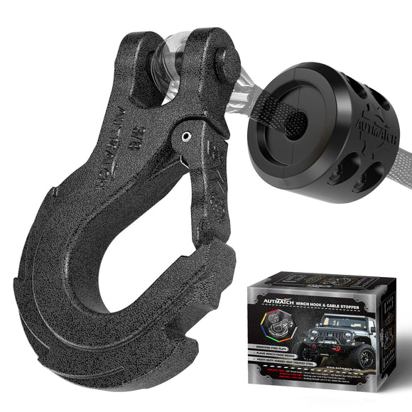 AUTMATCH Winch Hook Safety Latch 3/8