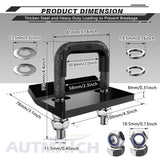 AUTMATCH Hitch Tightener Anti-Rattle Clamp Heavy Duty Steel Stabilizer for 1.25 and 2 inch Trailer Hitches Grainstone