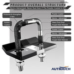 AUTMATCH Hitch Tightener Anti-Rattle Clamp Heavy Duty Steel Stabilizer for 1.25 and 2 inch Trailer Hitches Grainstone