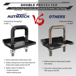 AUTMATCH Hitch Tightener Anti-Rattle Clamp Heavy Duty Steel Stabilizer for 1.25 and 2 inch Trailer Hitches Grainstone
