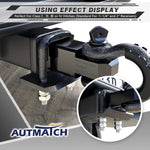 AUTMATCH Hitch Tightener Anti-Rattle Clamp Heavy Duty Steel Stabilizer for 1.25 and 2 inch Trailer Hitches Grainstone