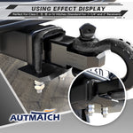 AUTMATCH Hitch Tightener Anti-Rattle Clamp Heavy Duty Steel Stabilizer for 1.25 and 2 inch Trailer Hitches Grainstone