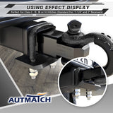 AUTMATCH Hitch Tightener Anti-Rattle Clamp Heavy Duty Steel Stabilizer for 1.25 and 2 inch Trailer Hitches Grainstone