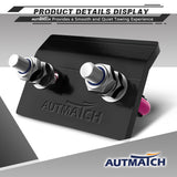 AUTMATCH Hitch Tightener Anti-Rattle Clamp Heavy Duty Steel Stabilizer for 1.25 and 2 inch Trailer Hitches Pink & Black