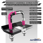 AUTMATCH Hitch Tightener Anti-Rattle Clamp Heavy Duty Steel Stabilizer for 1.25 and 2 inch Trailer Hitches Pink & Black
