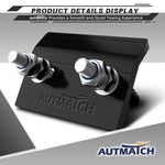 AUTMATCH Hitch Tightener Anti Rattle Stabilizer - Heavy Duty Hitch Clamp for 2.5 Inch Trailer Hitches, Rubber Isolator and Anti-Rust Double Coating Protective, Black