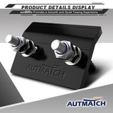 AUTMATCH Hitch Tightener Anti Rattle Stabilizer - Heavy Duty Hitch Clamp for 2.5 Inch Trailer Hitches, Rubber Isolator and Anti-Rust Double Coating Protective, Black
