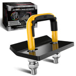 AUTMATCH Hitch Tightener Anti Rattle Stabilizer - Heavy Duty Hitch Clamp for 2.5 Inch Trailer Hitches, Rubber Isolator and Anti-Rust Double Coating Protective, Yellow & Black