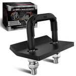 AUTMATCH Hitch Tightener Anti Rattle Stabilizer - Heavy Duty Hitch Clamp for 2.5 Inch Trailer Hitches, Rubber Isolator and Anti-Rust Double Coating Protective, Matte Black