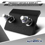 AUTMATCH Hitch Tightener Anti Rattle Stabilizer - Heavy Duty Hitch Clamp for 2.5 Inch Trailer Hitches, Rubber Isolator and Anti-Rust Double Coating Protective, Matte Black