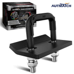 AUTMATCH Hitch Tightener Anti Rattle Stabilizer - Heavy Duty Hitch Clamp for 2.5 Inch Trailer Hitches, Rubber Isolator and Anti-Rust Double Coating Protective, Matte Black