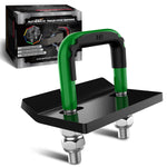 AUTMATCH Hitch Tightener Anti Rattle Stabilizer - Heavy Duty Hitch Clamp for 2.5 Inch Trailer Hitches, Rubber Isolator and Anti-Rust Double Coating Protective, Dark Green & Black