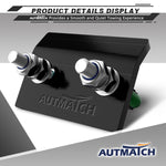 AUTMATCH Hitch Tightener Anti Rattle Stabilizer - Heavy Duty Hitch Clamp for 2.5 Inch Trailer Hitches, Rubber Isolator and Anti-Rust Double Coating Protective, Dark Green & Black