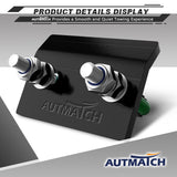 AUTMATCH Hitch Tightener Anti Rattle Stabilizer - Heavy Duty Hitch Clamp for 2.5 Inch Trailer Hitches, Rubber Isolator and Anti-Rust Double Coating Protective, Dark Green & Black