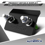 AUTMATCH Hitch Tightener Anti Rattle Stabilizer - Heavy Duty Hitch Clamp for 2.5 Inch Trailer Hitches, Rubber Isolator and Anti-Rust Double Coating Protective,Green & Black