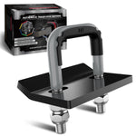 AUTMATCH Hitch Tightener Anti Rattle Stabilizer - Heavy Duty Hitch Clamp for 2.5 Inch Trailer Hitches, Rubber Isolator and Anti-Rust Double Coating Protective, Gray & Black