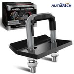 AUTMATCH Hitch Tightener Anti Rattle Stabilizer - Heavy Duty Hitch Clamp for 2.5 Inch Trailer Hitches, Rubber Isolator and Anti-Rust Double Coating Protective, Gray & Black