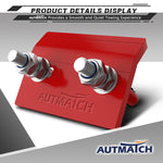 AUTMATCH Hitch Tightener Anti Rattle Stabilizer - Heavy Duty Hitch Clamp for 2.5 Inch Trailer Hitches, Rubber Isolator and Anti-Rust Double Coating Protective, Red