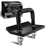 AUTMATCH Hitch Tightener Anti Rattle Stabilizer - Heavy Duty Hitch Clamp for 2.5 Inch Trailer Hitches, Rubber Isolator and Anti-Rust Double Coating Protective,Frosted Black