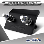 AUTMATCH Hitch Tightener Anti Rattle Stabilizer - Heavy Duty Hitch Clamp for 2.5 Inch Trailer Hitches, Rubber Isolator and Anti-Rust Double Coating Protective,Frosted Black