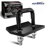 AUTMATCH Hitch Tightener Anti Rattle Stabilizer - Heavy Duty Hitch Clamp for 2.5 Inch Trailer Hitches, Rubber Isolator and Anti-Rust Double Coating Protective,Frosted Black