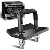 AUTMATCH Hitch Tightener Anti Rattle Stabilizer - Heavy Duty Hitch Clamp for 2.5 Inch Trailer Hitches, Rubber Isolator and Anti-Rust Double Coating Protective,Gunmetal Gray