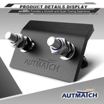 AUTMATCH Hitch Tightener Anti Rattle Stabilizer - Heavy Duty Hitch Clamp for 2.5 Inch Trailer Hitches, Rubber Isolator and Anti-Rust Double Coating Protective,Gunmetal Gray