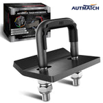 AUTMATCH Hitch Tightener Anti Rattle Stabilizer - Heavy Duty Hitch Clamp for 2.5 Inch Trailer Hitches, Rubber Isolator and Anti-Rust Double Coating Protective,Gunmetal Gray