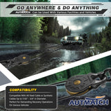 AUTMATCH Winch Snatch Block 18 Ton - Winch Pulley (79,366 Lbs) Break Strength, Heavy Duty Off Road Recovery Towing Pulley Blocks for Synthetic Rope or Steel Cable, Truck, UTV, ATV, Gunmetal Gray