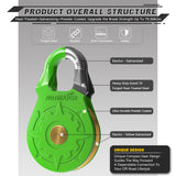 AUTMATCH Winch Snatch Block 18 Ton - Winch Pulley (79,366 Lbs) Break Strength, Heavy Duty Off Road Recovery Towing Pulley Blocks for Synthetic Rope or Steel Cable, Truck, UTV, ATV, Green