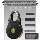 AUTMATCH Winch Snatch Block 18 Ton - Winch Pulley (79,366 Lbs) Break Strength, Heavy Duty Off Road Recovery Towing Pulley Blocks for Synthetic Rope or Steel Cable, Truck, UTV, ATV, Matte Black