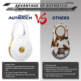 AUTMATCH Winch Snatch Block 18 Ton - Winch Pulley (79,366 Lbs) Break Strength, Heavy Duty Off Road Recovery Towing Pulley Blocks for Synthetic Rope or Steel Cable, Truck, UTV, ATV, White