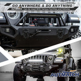 AUTMATCH Shackles 3/4" D Ring Shackle (2 Pack) 68,000Ibs Break Strength with Shackle Isolator & Washers Kit Frosted Black