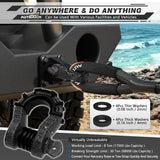 AUTMATCH Shackles 3/4" D Ring Shackle (2 Pack) 68,000Ibs Break Strength with Shackle Isolator & Washers Kit Grainstone