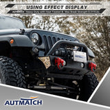 AUTMATCH D Ring Shackle Mount with Backer Plate (2 Pack) - Bolt On Clevis Mount Bumper Shackle Bracket, Max 24T (52,910 Lbs) For Bumper, Bucket, Trailer Truck, Red