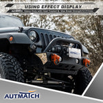 AUTMATCH D Ring Shackle Mount with Backer Plate (2 Pack) - Bolt On Clevis Mount Bumper Shackle Bracket, Max 24T (52,910 Lbs) For Bumper, Bucket, Trailer Truck, Orange